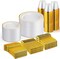 Disposable Dinnerware Set – 25, 50, 75, 100 Guest Options, Plastic Plates, Cups & Silverware for Wedding & Party